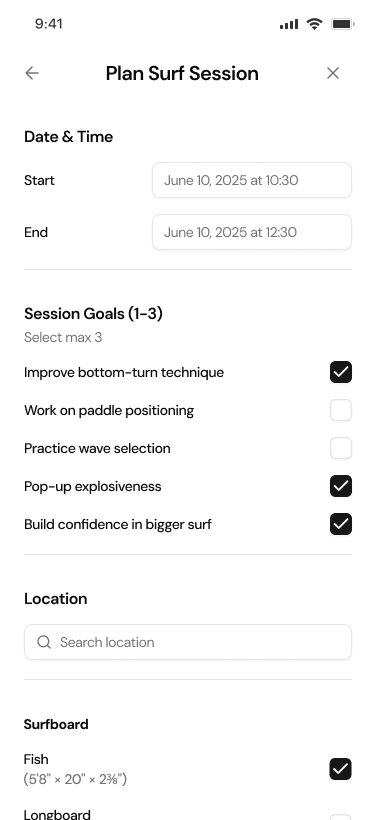 Surf Pilot Plan
